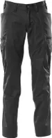 Hose mit Schenkeltaschen Schwarz, Gr. 76 C46 MASCOT 18679-442-09