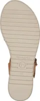 Tamaris Damen Sandale Sandalette sportlich Keilabsatz Riemen gekreuzt 1-28106-42, Größe:39 EU, Farbe:Braun