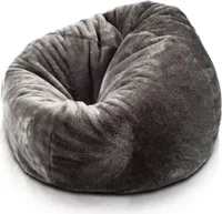 Beanbag Pouf Podlahový vankúš Sedadlo Stolička Bean bag Sedací vankúš Chill vankúš; sivý