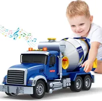 LKW Betonmischer Spielzeug mit Licht & Geräuschen Mischwagen Kinder Spielzeug