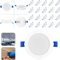 XMTECH 20X 9W LED vestavný reflektor Studená bílá stropní reflektor Stropní reflektor Vestavný reflektor Vestavné stropní světlo Vestavný reflektor