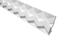Marbet Deckenleisten silber, 2 Meter aus Styropor EPS - Stuckleisten  gemustert, im traditionellen Design - (B-22) Styroporleisten Zierprofile  Stuck