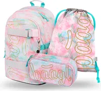 BAAGL Skate Sunset Rucksack-Set 3tlg: Rucksack, Federmäppchen, Turnbeutel