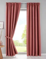 2er Set Verdunkelungsvorhänge Blickdicht »NewYork« verdeckte Schlaufen Altrosa HxB 245x140 cm Thermo-Gardine Blackout  schalldämmend Kräuselband Raffhalter, 202020610-2