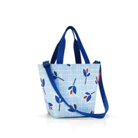 reisenthel shopper XS, taška, nákupní taška, shopper, mini taška, polyesterová tkanina, Leaves Blue, 4 L, ZR4064