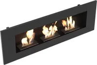 Wandkamin Bioethanol DELTA3 schwarz