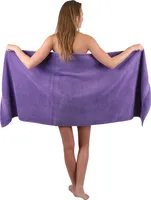 Betz Saunatuch 70 x 200 cm PREMIUM 100% Baumwolle Badetuch Liegetuch Strandtuch   Farbe: lila