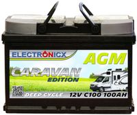 Electronicx Caravan Edition Batterie AGM 100 AH 12V Wohnmobil Boot Versorgung