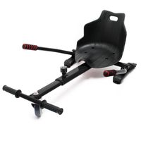 Sedadlo kolobežky v čiernej farbe, nastaviteľné sedadlo pre elektrické kolobežky do 120 kg