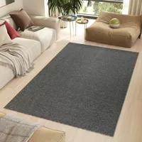 Koberec Grey Unicoloured Melange Umývateľný Obývacia izba Spálňa OEKO-TEX 300 x 400 cm