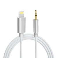 MMOBIEL 3,5 mm Aux Stereo Audio Kabel Jack Kabel zu 8 Pins Kabel für iPhone (1 Meter)