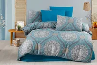L'Essentiel Linge de Maison, Luna - Grey, poszwa na kołdrę king-size (FR), 50% BAWEŁNA / 50% POLIESTER, niebieska, 240 x 220 cm
