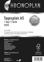 CHRONOPLAN denní rozvrh 2025 1 den/1 strana DIN A5 denní kalendář