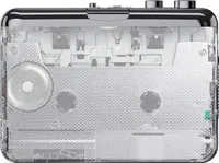ezcap218PT přenosný kazetový přehrávač, kazety ve formátu MP3, funkce automatického přetáčení, se střihovým softwarem, lze použít i jako samostatnou vysílačku se sluchátky