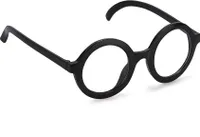 Runde Retro-Brille schwarz