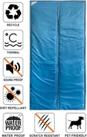 100x210cm Blau, Wärmeschutz Vorhang Magnet Thermo Türvorhang Isolier Schutz Panel-Isolierung Thermovorhang Verdunklungsgardine Wasserdicht Winddicht Geräuschisolierung