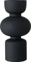 Boltze Vase Nelika elegant stilvoll matt schwarz 29 cm Glas Deko Dekoration