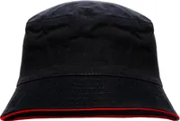 Fischerhut - Bucket Hat Bucket Hat Anglerhut Sonnenhut S/M SchwarzRot