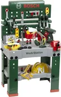 Bosch Workstation mit Schraubfahrzeug und Heimwerkerzubehör