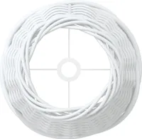 vidaXL Lampenschirm Weiß Ø15x12 cm Korbweide