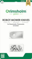Messer für Mähroboter Greenworks, Powerworks, Cramer, 9Stück