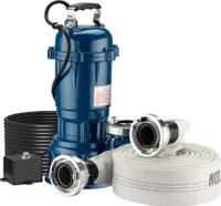 Schmutzwasserpumpe 550 W Tauchpumpe mit 10.000 l/h Fördermenge inkl. 20 m Schlauch Pumpe