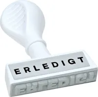 WEDO Textstempel "ERLEDIGT" Abdruckbreite: 45 mm