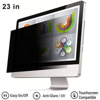 22/23/24 Zoll Monitor Blendfreier Bildschirm – blendfrei, kratzfest, blockiert 96 % UV – mattglänzende Oberfläche (16:9)(23 Zoll)