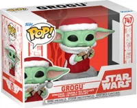 POP-Figur Star Wars Grogu mit Weihnachtspl&#228 tzchen