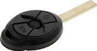 Auto Schlüssel Funk Fernbedienung 1x Gehäuse 3 Tasten + 1x Rohling kompatibel mit Mini