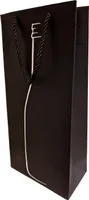 5er Set Geschenktasche aus Papier | Flaschentüten für 2 Flaschen Weihnachten | 5 Stück - Geschenktüte | Weinbeutel 35 x 17 x 9 cm | Tragbare Flaschentasche für Wein, Sekt, Champagner | Weintasche