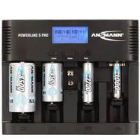 Ansmann Powerline 5 Pro Univerzální rychlonabíječka LCD s indikátorem kapacity