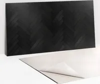 PVC-Wandschutz für die Küche - Stilvoller Schutz für Ihre Wände 100 x 50 Dunkles Parkett