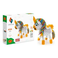 Origami 3D jednorožec