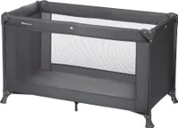 Bebeconfort Reisebett Soft Dreams, Zusammenklappbares Reisebett inkl. Transporttasche, Höhenverstellbar, Matratze, 0-3,5 Jahren, Mineral Graphite