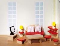 Puppenmöbel Wohnzimmer, goki basic.