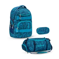 Wave Infinity Schulrucksack Set 3 tlg. "Jungle Vibe"