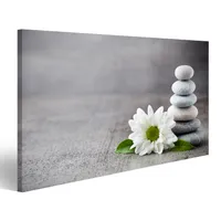100x70 Blumen Leinwandbild Abstrakt Magnolie