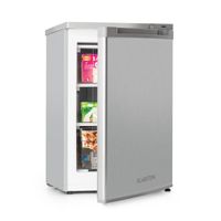 Klarstein Garfield XXL Gefrierschrank ,  , 81 Liter Gesamtvolumen , 3 durchsichtige Boxen , Thermostat mit 3 Stufen , höhenausgleichende Füße , 39 dB , silber
