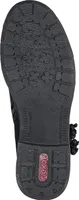 Rieker Damen Stiefelette Boot Warmfutter Raffung Kordel 94689-00, Größe:38 EU, Farbe:Schwarz