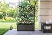 Stefanplast Obdĺžnikový kvetináč 100 x 43 x 142 cm Grafit