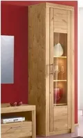 Vitrine Schrank Vitrinenschrank Regal  wildeiche teilmassiv, geölt