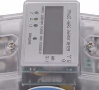 80 A 230//400V 3 Phasen 4 Draht Drehstromzähler Geeicht Für DIN Hutschiene 3 X 5