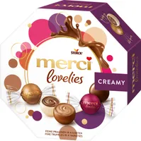 Merci Lovelies Kremowe czekoladki w opakowaniu 4 różne 185g