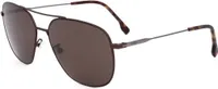Hugo Boss BOSS 1557/O/F/S 1OT MATTE BROWN DARK RUTHENIUM 62/16/150 Herren Sonnenbrillen