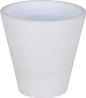 Vase Keramik kon. Lava-Conica 17x17x17cm creme, handmade