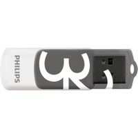 Philips USB-Stick 32GB Vivid, USB 2.0, Farbe: Grau