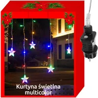 ISO 11319 Lampa wisząca gwiazda 108 LED, wielokolorowa 14745