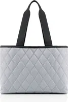 reisenthel classic shopper L, Einkaufstasche, Tragetasche, Rhombus Light Grey, 12 L, DK7060