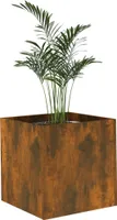 vidaXL Pflanzgefäß Räuchereiche 40x40x40 cm Holzwerkstoff